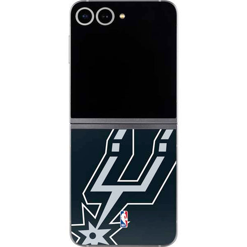 NBA San Antonio Spurs Large Logo Galaxy Z Flip6 Skin