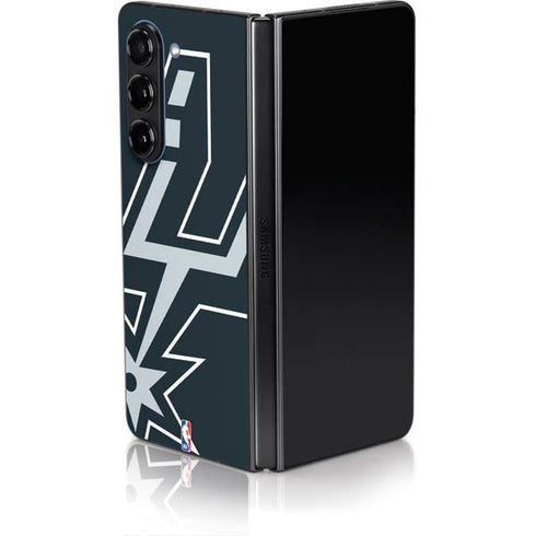 NBA San Antonio Spurs Large Logo Galaxy Z Fold5 5G Skin