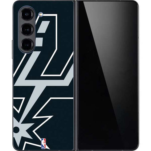 NBA San Antonio Spurs Large Logo Galaxy Z Fold5 5G Skin