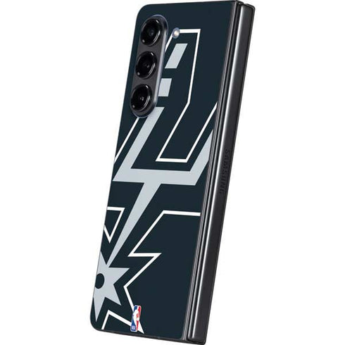NBA San Antonio Spurs Large Logo Galaxy Z Fold5 5G Skin