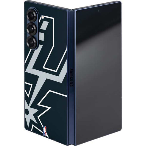 NBA San Antonio Spurs Large Logo Galaxy Z Fold6 Skin