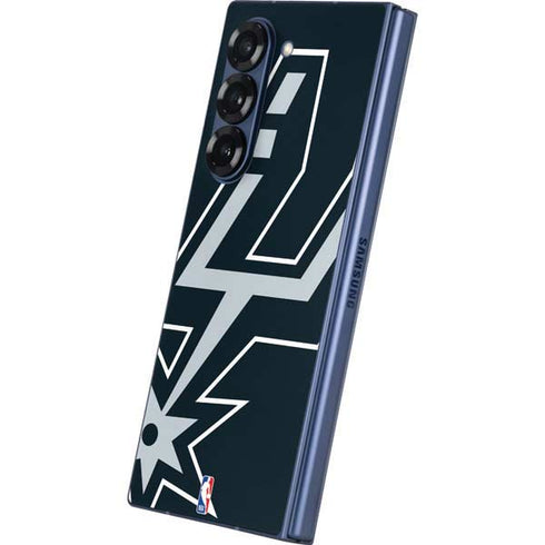 NBA San Antonio Spurs Large Logo Galaxy Z Fold6 Skin
