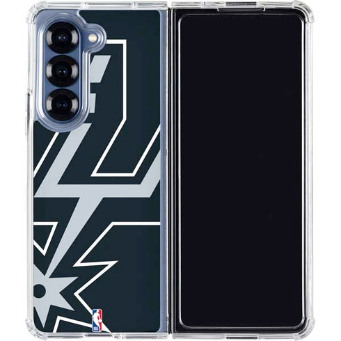 NBA San Antonio Spurs Large Logo Galaxy Z Fold7 Clear Case
