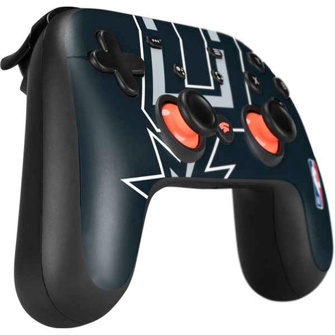 NBA San Antonio Spurs Large Logo Google Stadia Controller Skin