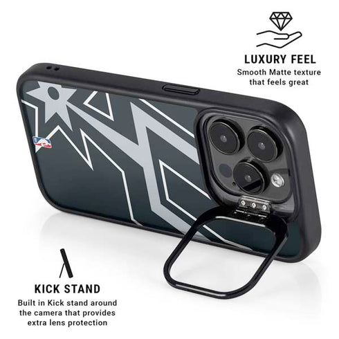 NBA San Antonio Spurs Large Logo iPhone 13 Pro Max Kickstand Case