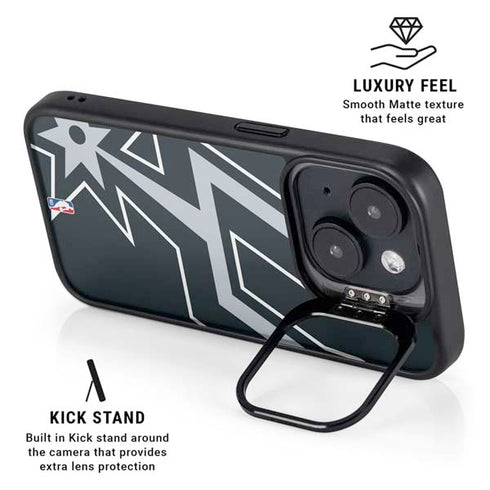 NBA San Antonio Spurs Large Logo iPhone 14 Kickstand Case