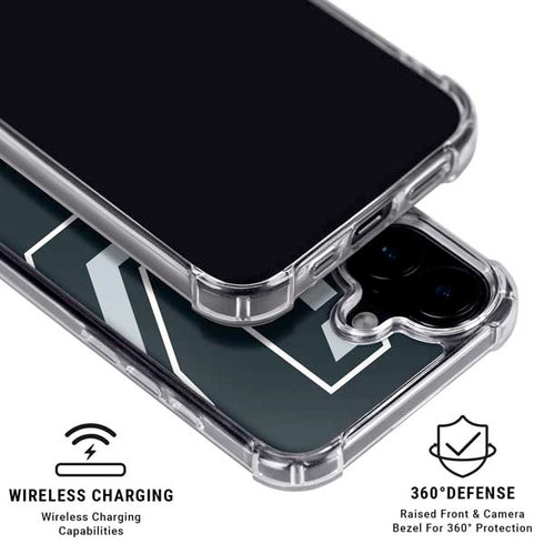 NBA San Antonio Spurs Large Logo iPhone 16 Clear Case