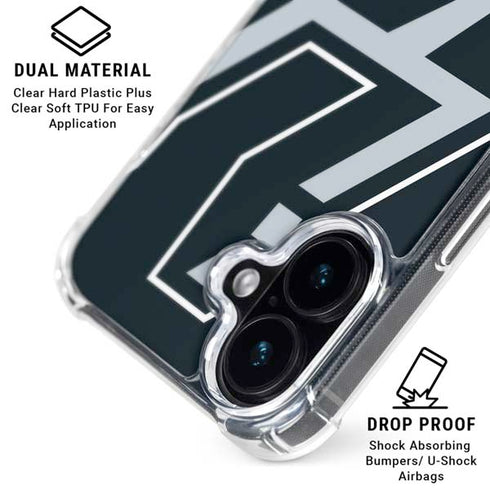 NBA San Antonio Spurs Large Logo iPhone 16 Clear Case