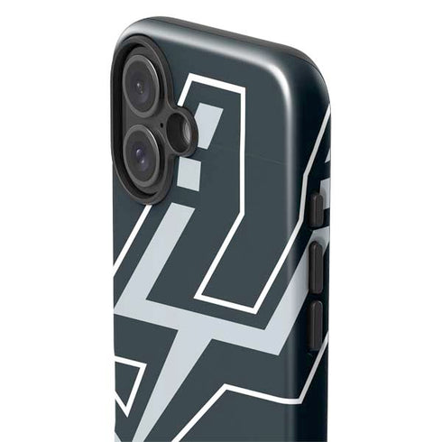NBA San Antonio Spurs Large Logo iPhone 16 Impact Case