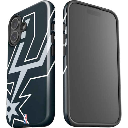 NBA San Antonio Spurs Large Logo iPhone 16 Impact Case