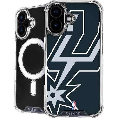 NBA San Antonio Spurs Large Logo iPhone 16 MagSafe Case