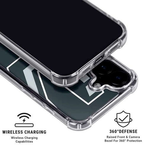 NBA San Antonio Spurs Large Logo iPhone 16 Plus Clear Case