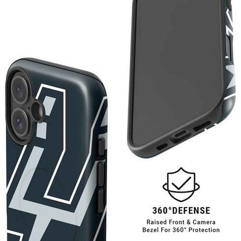 NBA San Antonio Spurs Large Logo iPhone 16 Plus Magsafe Impact Case