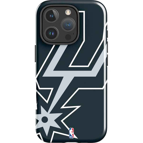 NBA San Antonio Spurs Large Logo iPhone 16 Pro Max Impact Case