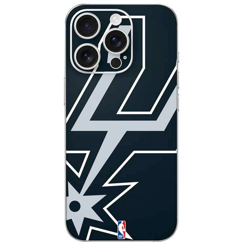 NBA San Antonio Spurs Large Logo iPhone 16 Pro Skin