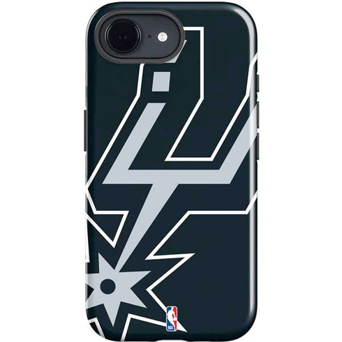 NBA San Antonio Spurs Large Logo iPhone 16e Impact Case
