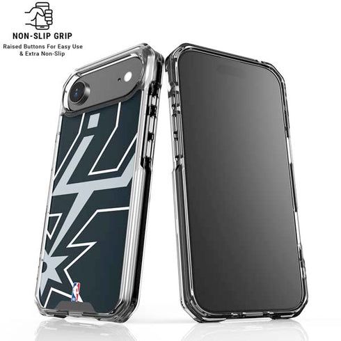 NBA San Antonio Spurs Large Logo iPhone 17 Air Clear Case