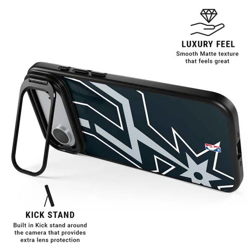 NBA San Antonio Spurs Large Logo iPhone 17 Air Kickstand Case