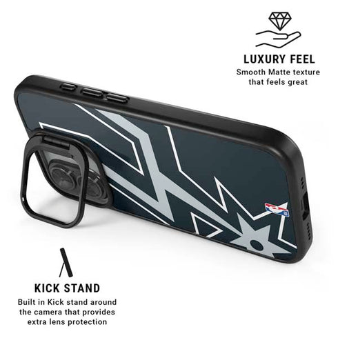 NBA San Antonio Spurs Large Logo iPhone 17 Kickstand Case