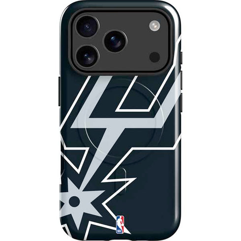 NBA San Antonio Spurs Large Logo iPhone 17 Pro Max Magsafe Impact Case