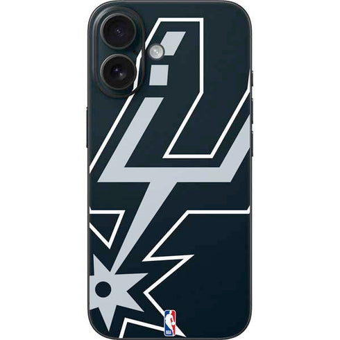NBA San Antonio Spurs Large Logo iPhone 17 Skin