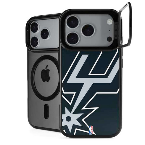 NBA San Antonio Spurs Large Logo iPhone 18 Pro Max Kickstand Case