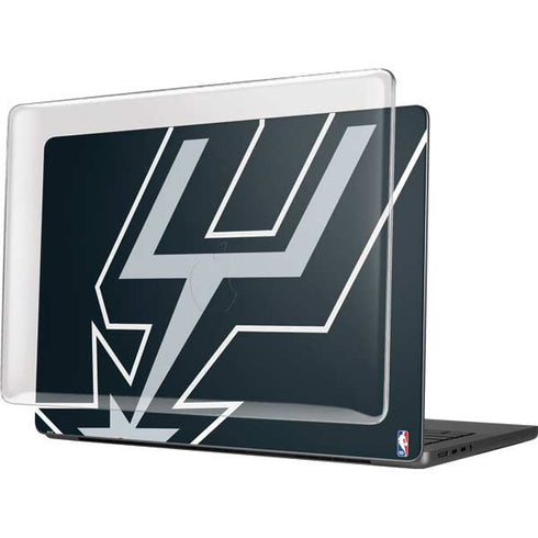 NBA San Antonio Spurs Large Logo MacBook Pro 14in (2021-24) Case plus Skin