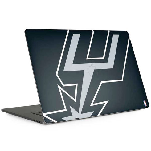 NBA San Antonio Spurs Large Logo MacBook Skins