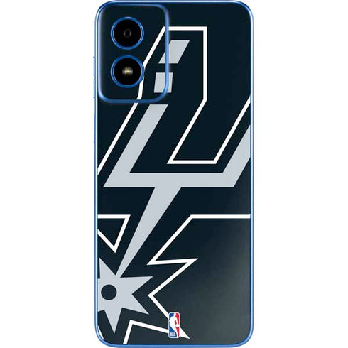 NBA San Antonio Spurs Large Logo Moto G Play 4G (2024) Skin
