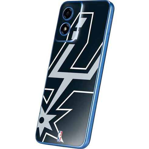 NBA San Antonio Spurs Large Logo Moto G Play 4G (2024) Skin