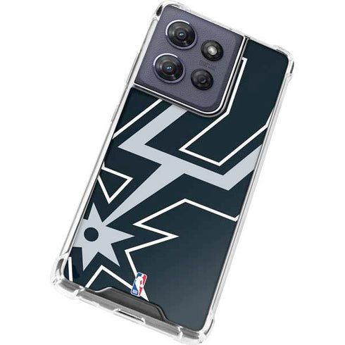NBA San Antonio Spurs Large Logo Moto G Play 5G (2025) Clear Case