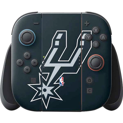 NBA San Antonio Spurs Large Logo Nintendo Switch 2 (2025) Joy-Con Controller Skin