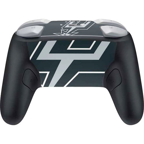 NBA San Antonio Spurs Large Logo Nintendo Switch 2 (2025) Pro Controller Skin