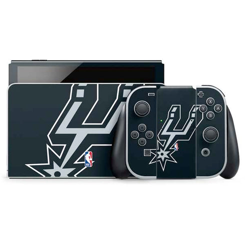 NBA San Antonio Spurs Large Logo Nintendo Skins