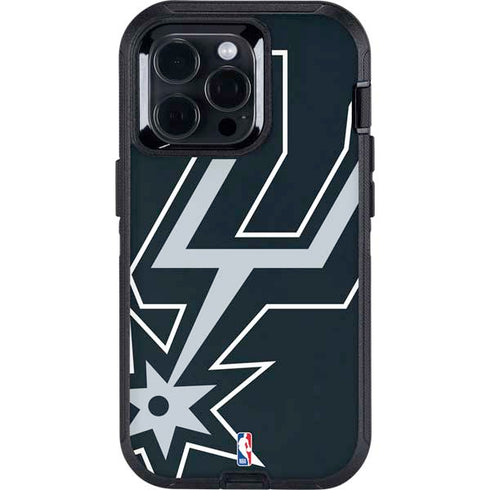 NBA San Antonio Spurs Large Logo Otterbox Defender iPhone Skin