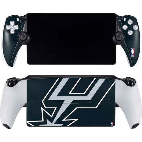 NBA San Antonio Spurs Large Logo PlayStation Portal Remote Player Skin