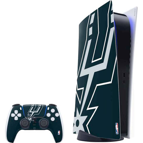 NBA San Antonio Spurs Large Logo PlayStation PS5 Skins