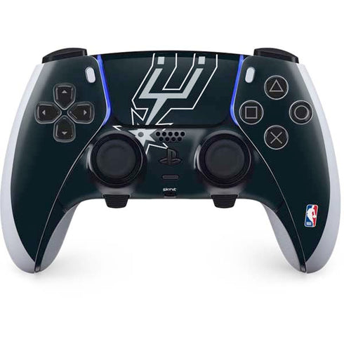 NBA San Antonio Spurs Large Logo PS5 DualSense Edge Pro Controller Skin