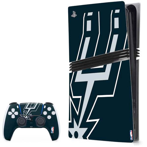 NBA San Antonio Spurs Large Logo PlayStation PS5 Skins