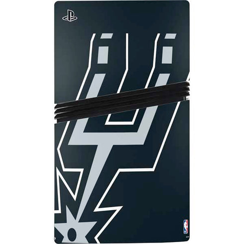 NBA San Antonio Spurs Large Logo PS5 Pro Bundle Skin