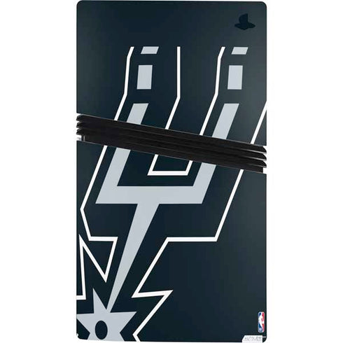 NBA San Antonio Spurs Large Logo PS5 Pro Console Skin