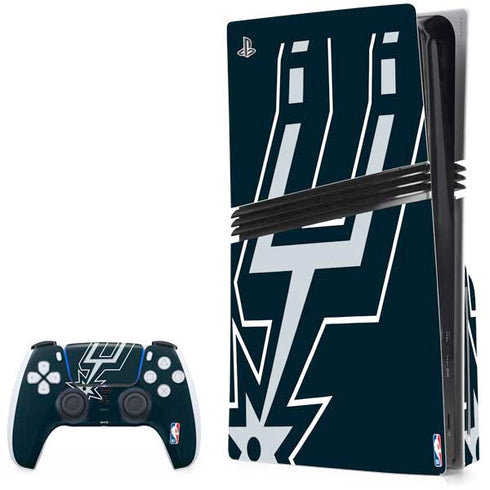 NBA San Antonio Spurs Large Logo PlayStation PS5 Skins