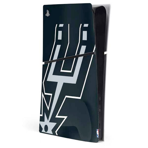 NBA San Antonio Spurs Large Logo PS5 Slim Digital Edition Console Skin