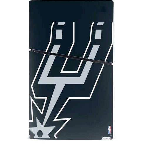 NBA San Antonio Spurs Large Logo PS5 Slim Digital Edition Console Skin