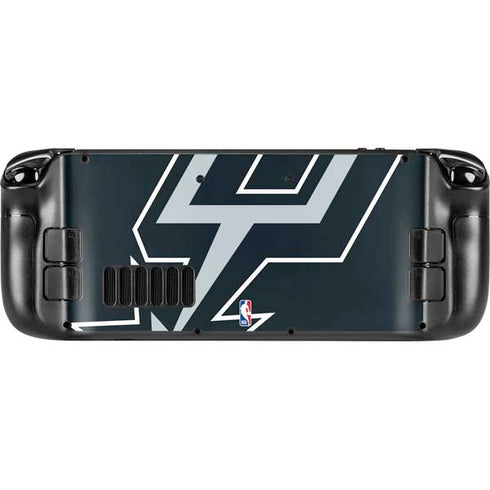 NBA San Antonio Spurs Large Logo Steam Deck Handheld Gaming Computer OLED Skin