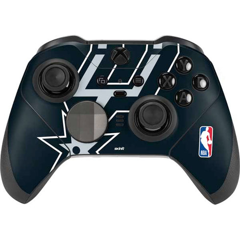 NBA San Antonio Spurs Large Logo Xbox Elite Wireless Controller Series 2 Skin