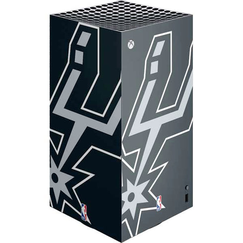 NBA San Antonio Spurs Large Logo XBox Series X Digital Edition Console Skin