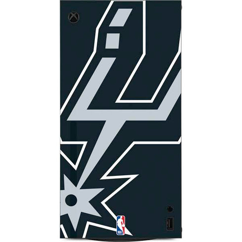 NBA San Antonio Spurs Large Logo XBox Series X Digital Edition Console Skin