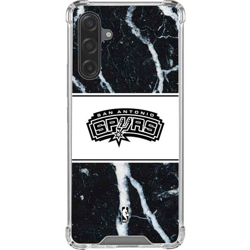 NBA San Antonio Spurs Marble Galaxy A17 Clear Case