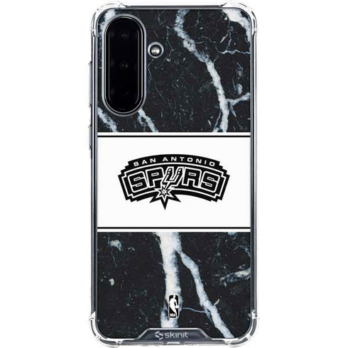 NBA San Antonio Spurs Marble Galaxy A36 5G Clear Case